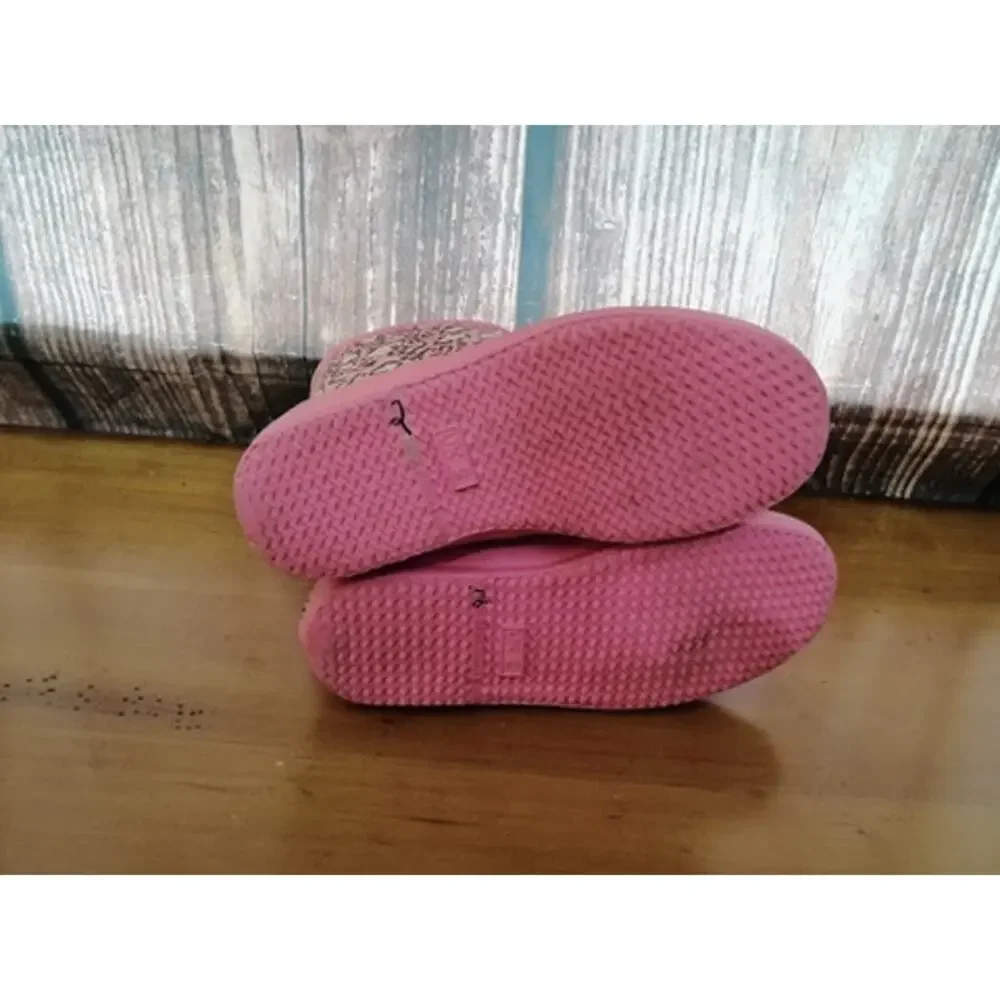 Hunter Girls Pink Leopard Print Pull-On Rain Boots‎ Size 7